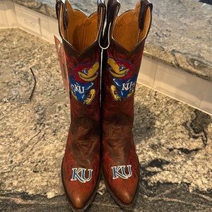 KU University of Kansas Jayhawks Gameday Cowboy Boots